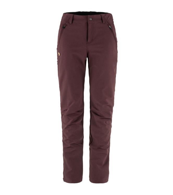 Fjällräven Fjällräven Abisko Trail Stretch Trousers W 357_port F87101 R 357_Port Fjällräven broeken F87101 R geel bij Leerentveldvrijetijd.nl