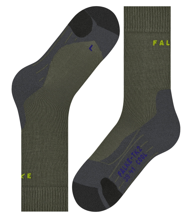 Falke Falke TK2 Explore Cool herb 16138 7754 herb Falke wandelsokken 16138 7754 blauw bij Leerentveldvrijetijd.nl