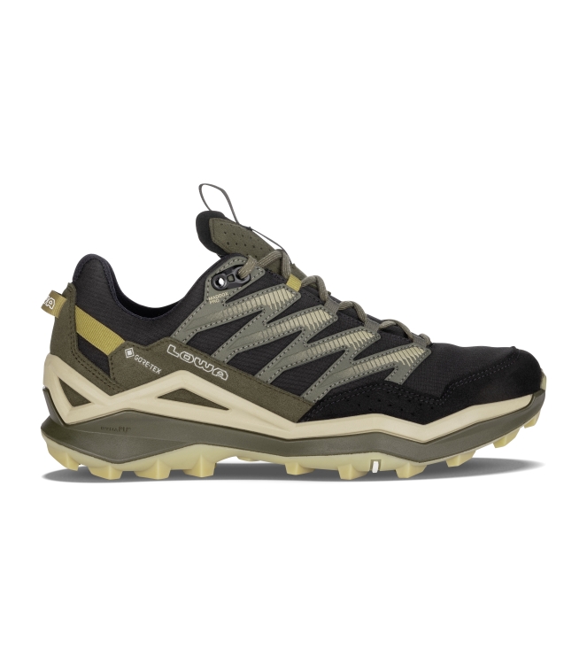 Lowa Lowa Maddox Pro GTX Lo 9948 black/olive LM311630 9948 black/olive Lowa wandelschoenen LM311630 licht grijs bij Leerentveldvrijetijd.nl