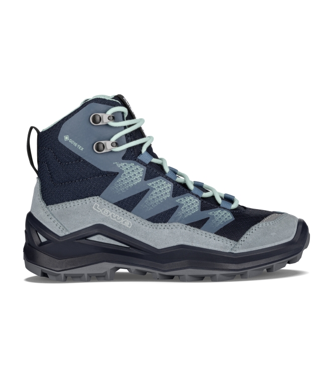 Lowa Lowa Maddox Pro GTX Mid Jr 6968 navy/smokeblue LK651625 6968 navy/smokeblue Lowa wandelschoenen LK651625 antraciet bij Leerentveldvrijetijd.nl