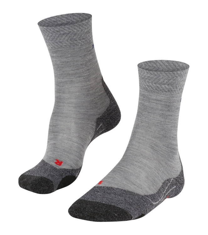 Falke Falke TK2 Explore Melange 3530_m.grey mel 16162 3530_m.grey mel Falke wandelsokken 16162 lichtblauw bij Leerentveldvrijetijd.nl