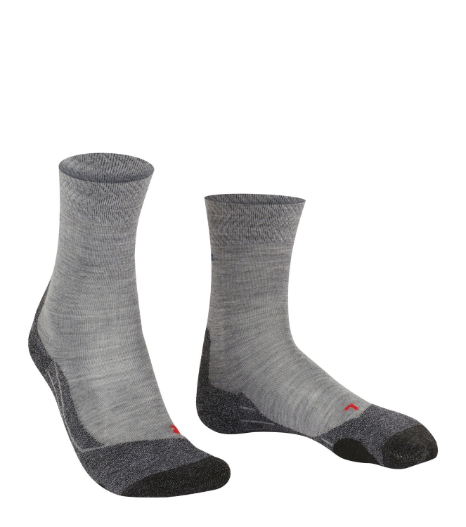 Falke Falke TK2 Explore Melange 3530_m.grey mel 16162 3530_m.grey mel Falke wandelsokken 16162 lichtblauw bij Leerentveldvrijetijd.nl