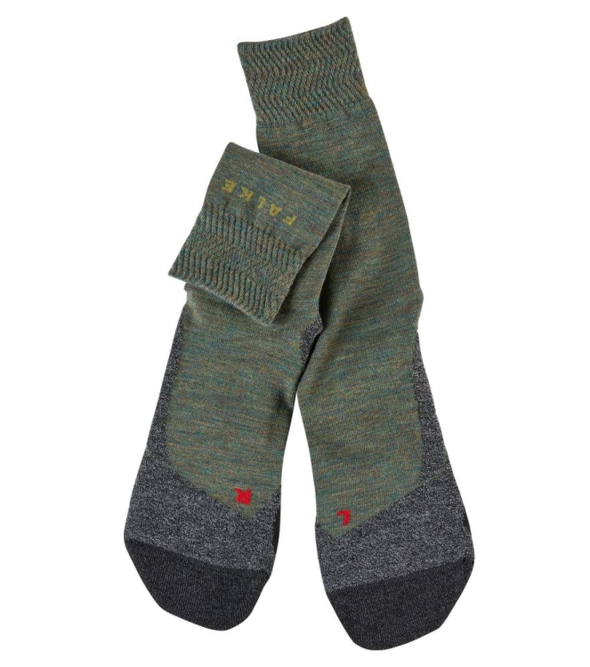 Falke Falke TK2 Explore Melange 7926_ivy green 16162 7926_ivy green Falke wandelsokken 16162 blauw bij Leerentveldvrijetijd.nl