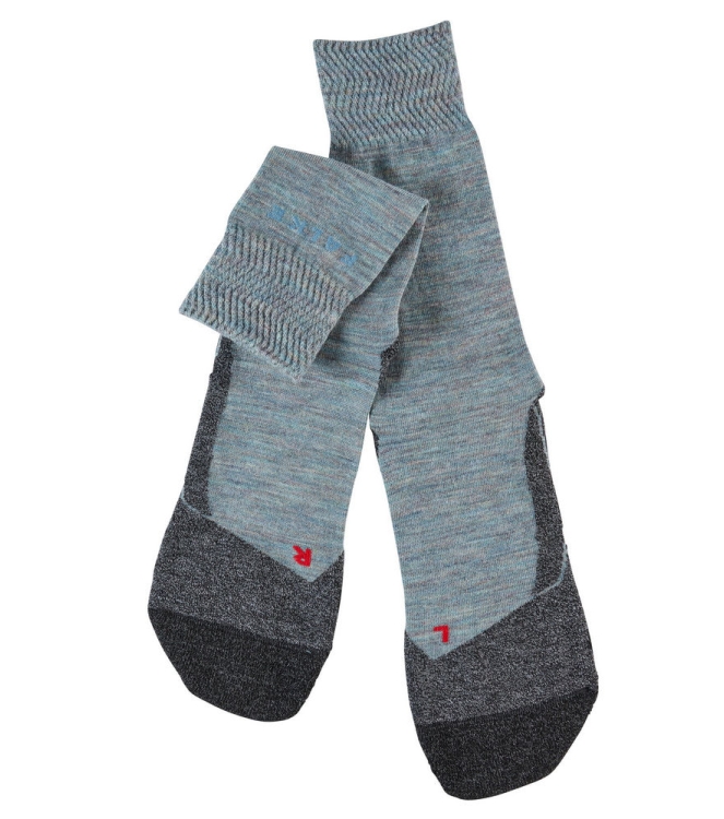 Falke Falke TK2 Explore Melange Women 6333_smoke blue 16163 6333_smoke blue Falke wandelsokken 16163 antraciet bij Leerentveldvrijetijd.nl