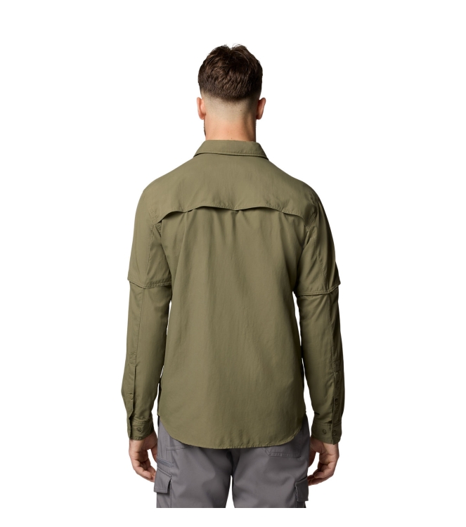 Columbia Columbia Skien Valley Long Sleeve Shirt 397_stone green 2123325 397_Stone Green Columbia fleeces en truien 2123325 donker grijs bij Leerentveldvrijetijd.nl