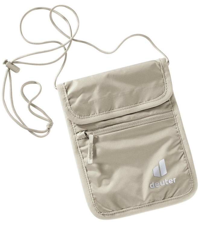 Deuter Deuter Security Wallet II 6010_sand DA3950221 6010_Sand Deuter outdoor accessoires DA3950221 donker blauw bij Leerentveldvrijetijd.nl