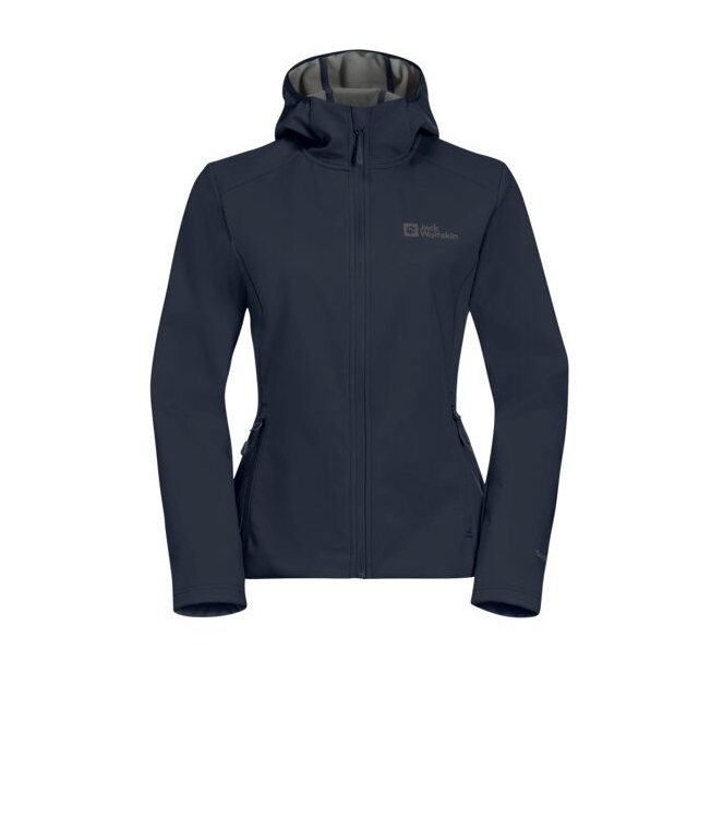 Jack Wolfskin Jack Wolfskin Bornberg Hoody W 1010_night blue 1307692 1010_night blue Jack Wolfskin jassen 1307692 geen kleur bij Leerentveldvrijetijd.nl