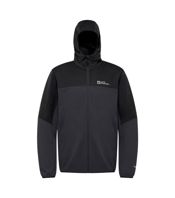 Jack Wolfskin jassen A63970 zwart combinatie bij Leerentveldvrijetijd.nl