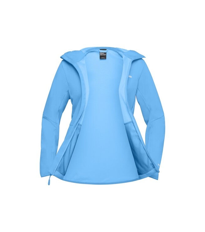 Jack Wolfskin Jack Wolfskin Feldberg Hoody W c0454_mid blue A63971 C0454_mid blue Jack Wolfskin jassen A63971 antraciet bij Leerentveldvrijetijd.nl