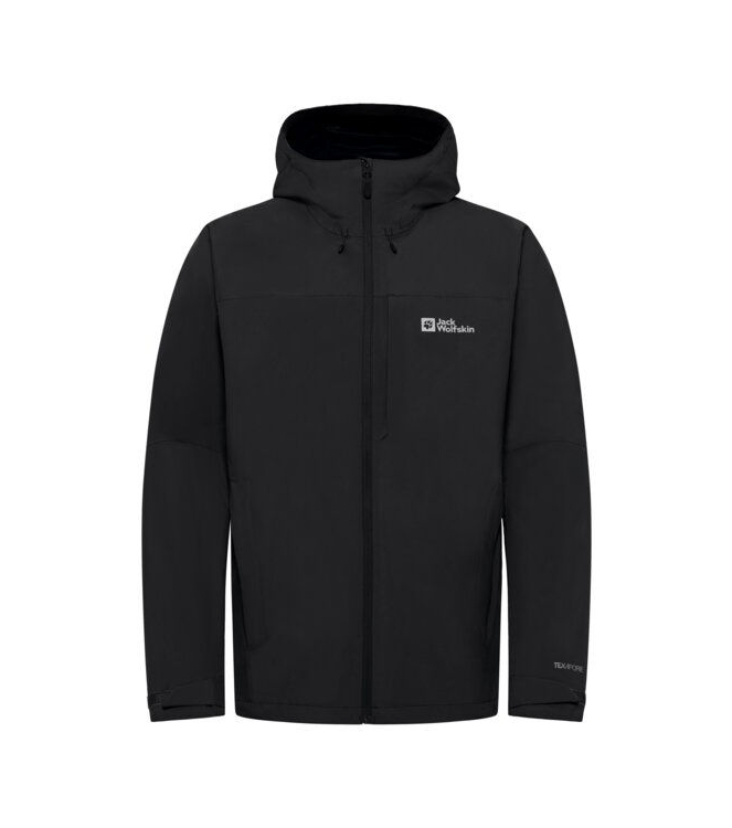 Jack Wolfskin Jack Wolfskin Tempest 2L JKT M 6000_black A63900 6000_black Jack Wolfskin jassen A63900 licht grijs bij Leerentveldvrijetijd.nl