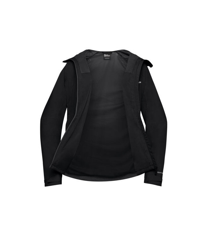 Jack Wolfskin Jack Wolfskin Tempest 2L JKT M 6000_black A63900 6000_black Jack Wolfskin jassen A63900 licht grijs bij Leerentveldvrijetijd.nl