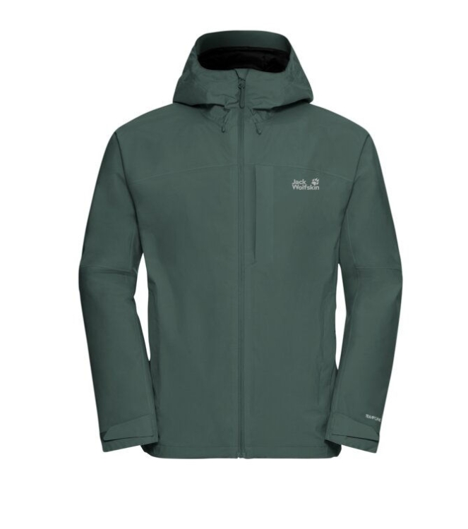 Jack Wolfskin Jack Wolfskin Tempest 2L JKT M e0271_sago palm A63900 E0271_sago palm Jack Wolfskin jassen A63900 blauw bij Leerentveldvrijetijd.nl