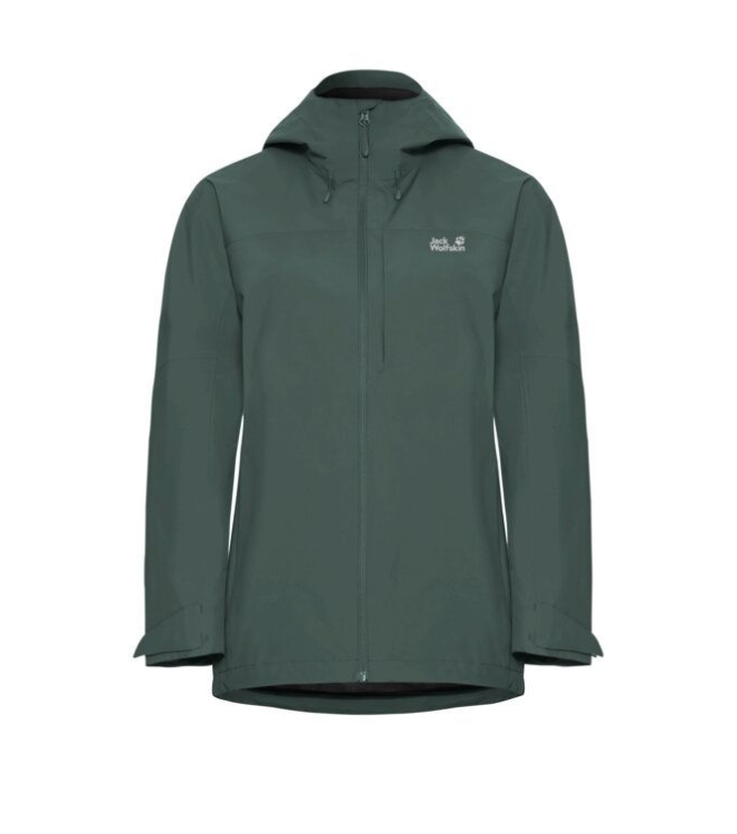 Jack Wolfskin Jack Wolfskin Tempest 2L JKT W e0271_sago palm A63901 E0271_sago palm Jack Wolfskin jassen A63901 blauw bij Leerentveldvrijetijd.nl