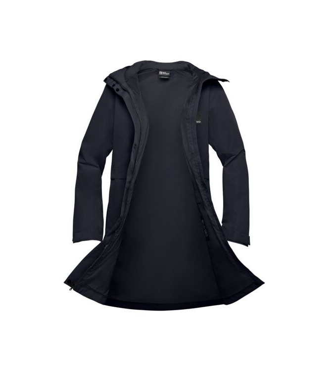 Jack Wolfskin Jack Wolfskin Terraview 2L  Coat W c0413_dark navy A63830 C0413_dark navy Jack Wolfskin jassen A63830 geen kleur bij Leerentveldvrijetijd.nl