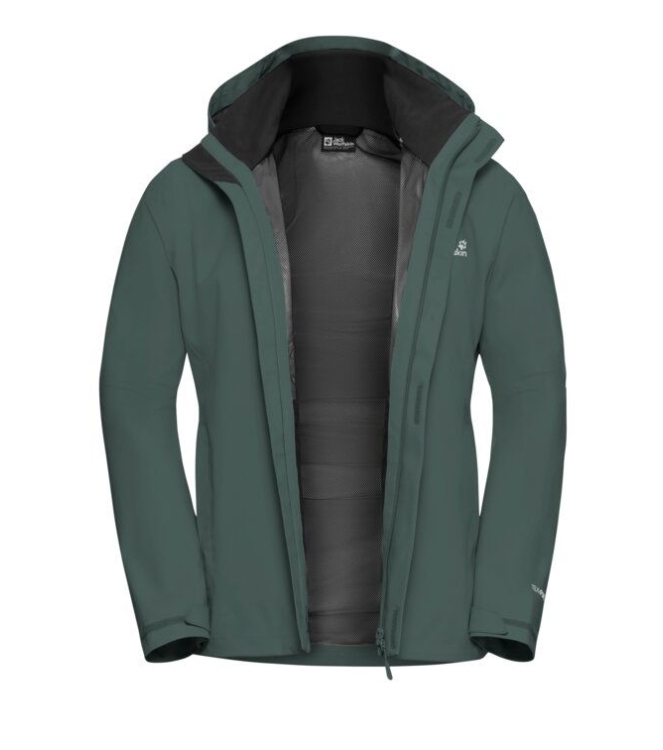 Jack Wolfskin Jack Wolfskin Trailtime 2L JKT M e0271_sago palm A63903 E0271_sago palm Jack Wolfskin jassen A63903 donker grijs bij Leerentveldvrijetijd.nl