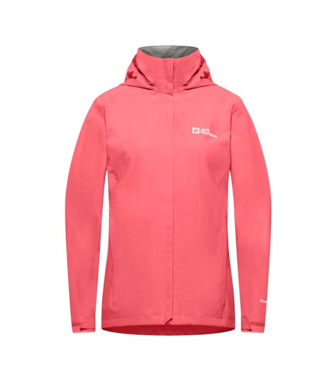 Jack Wolfskin Jack Wolfskin Trailtime 2L JKT W j0141_sunset coral A63902 J0141_sunset coral Jack Wolfskin jassen A63902 geel bij Leerentveldvrijetijd.nl