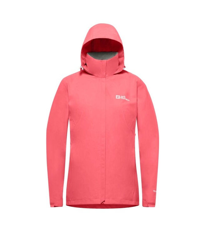 Jack Wolfskin Jack Wolfskin Trailtime 2L JKT W j0141_sunset coral A63902 J0141_sunset coral Jack Wolfskin jassen A63902 geel bij Leerentveldvrijetijd.nl