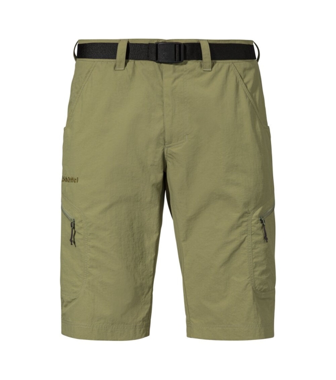 Schöffel Schöffel Shorts Silvaplana2 4605_solid olive 22088 4605_Solid Olive Schöffel broeken 22088 blauw bij Leerentveldvrijetijd.nl