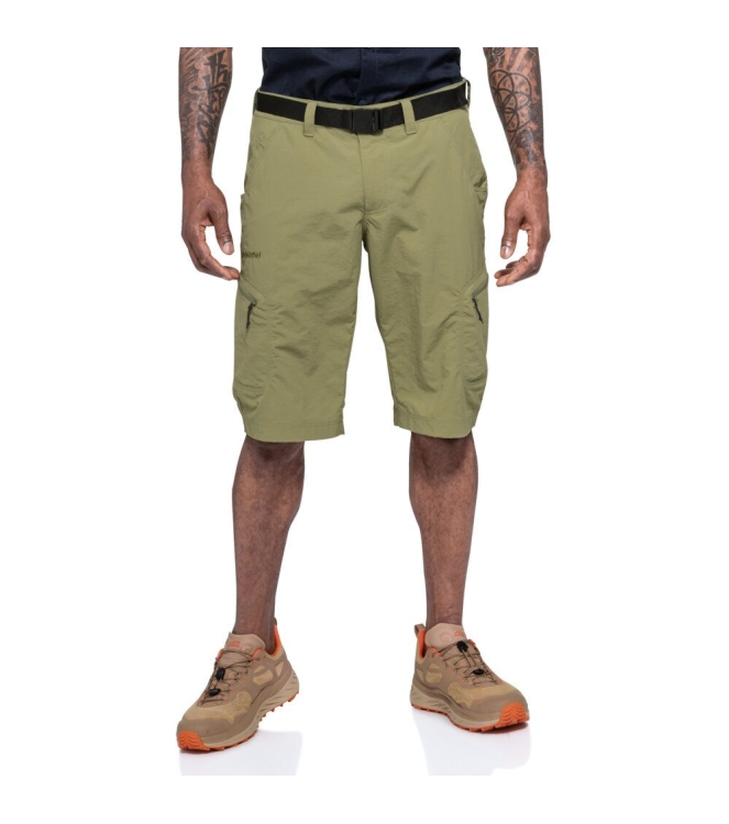 Schöffel Schöffel Shorts Silvaplana2 4605_solid olive 22088 4605_Solid Olive Schöffel broeken 22088 blauw bij Leerentveldvrijetijd.nl