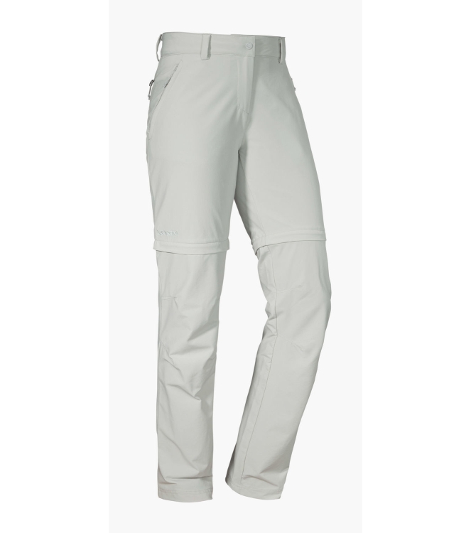Schöffel Schöffel Pants Ascona Zip Off Women 9180_gray violet 12343 9180_Gray Violet Schöffel broeken 12343 turquoise bij Leerentveldvrijetijd.nl