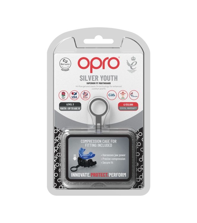opro opro Silver Superior Fit Mouthguard 7755 navy-sky blue 790007 7755 Navy-Sky Blue opro bescherming 790007 geen kleur bij Leerentveldvrijetijd.nl