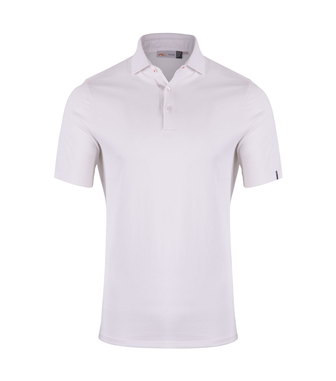 Kjus Kjus Men Sunder Polo S/S k0050101_white K00501 K0050101_White Kjus fleeces en truien K00501 roze bij Leerentveldvrijetijd.nl