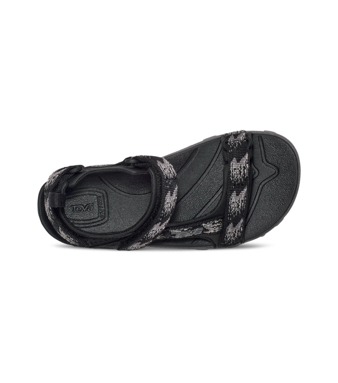 Teva Teva K Tanza Sandalen rainfall black/grey 1093489Y-RLC Rainfall Black/Grey Teva sandalen 1093489Y-RLC licht grijs bij Leerentveldvrijetijd.nl