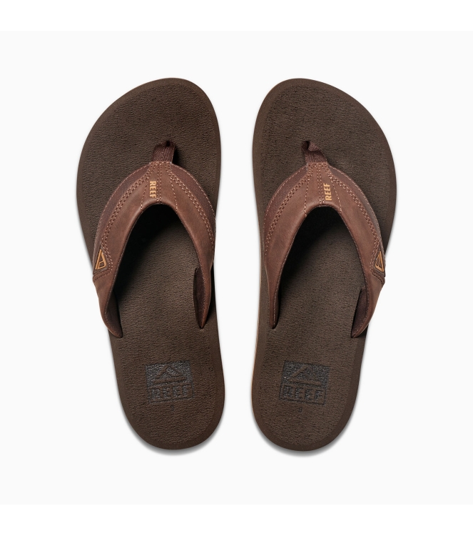 Reef Reef Cushion teenslipper down brown CI5743 Down Brown Reef slippers CI5743 marine bij Leerentveldvrijetijd.nl