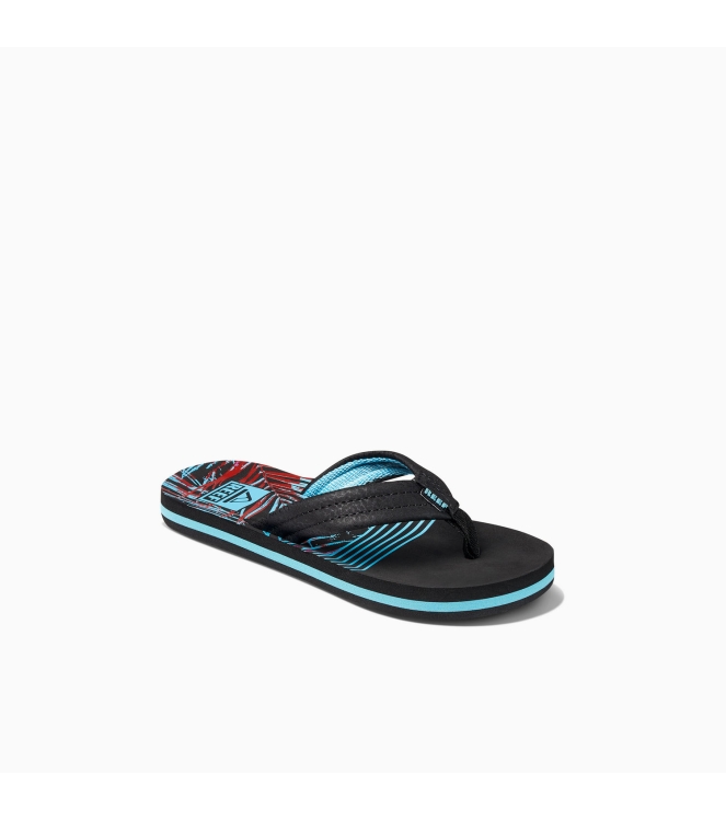 Reef Reef Kids Ahi teenslipper tropical dream CJ2099 Tropical Dream Reef slippers CJ2099 antraciet bij Leerentveldvrijetijd.nl