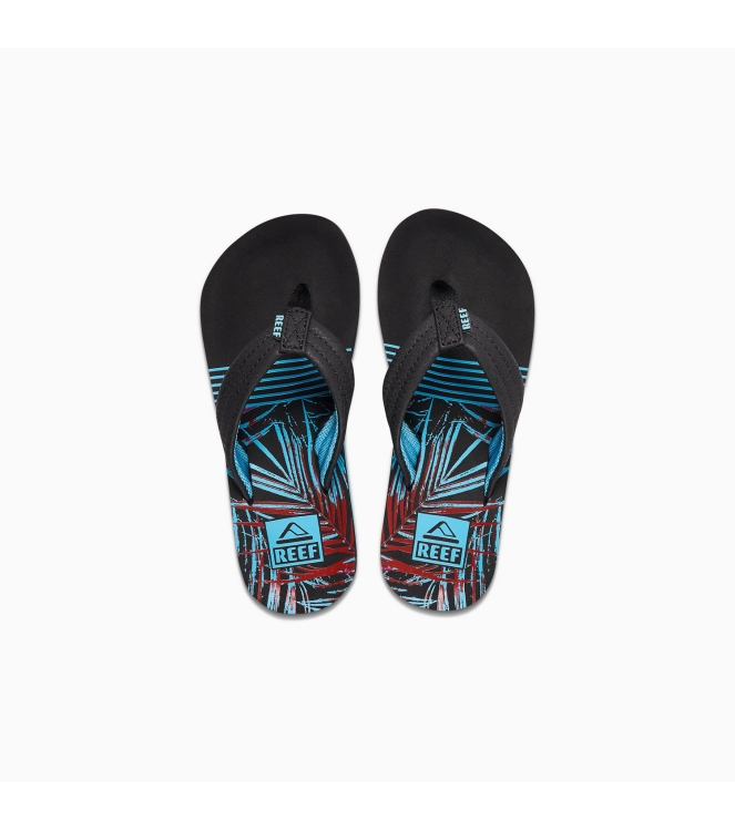 Reef Reef Kids Ahi teenslipper tropical dream CJ2099 Tropical Dream Reef slippers CJ2099 antraciet bij Leerentveldvrijetijd.nl