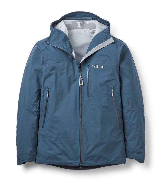 Rab Rab Firewall Mountain Jacket tempest blue QWG-96 Tempest Blue Rab jassen QWG-96 zand bij Leerentveldvrijetijd.nl