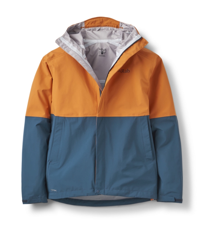 Rab Rab Firewall Jacket dmt_dark melba/tempest blue QWI-08 DMT_Dark Melba/Tempest Blue Rab jassen QWI-08 olijf bij Leerentveldvrijetijd.nl