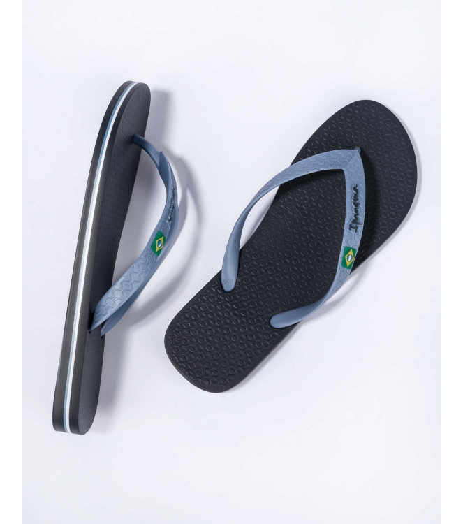 Ipanema Ipanema Ipanema Classic Brasil Heren slippers bb627_grey/blue IP 80415 BB627_Grey/Blue Ipanema slippers IP 80415 lichtblauw bij Leerentveldvrijetijd.nl