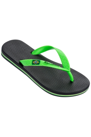 Ipanema Ipanema Classic Brasil Kids Slippers 20534_Black/Green Ipanema Ipanema Classic Brasil Kids Slippers 20534_Black/Green