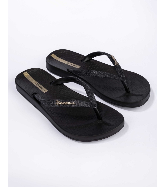 Ipanema Ipanema Anatomic Lolita Slippers 23376_black IP 83140 23376_Black Ipanema slippers IP 83140 licht grijs bij Leerentveldvrijetijd.nl