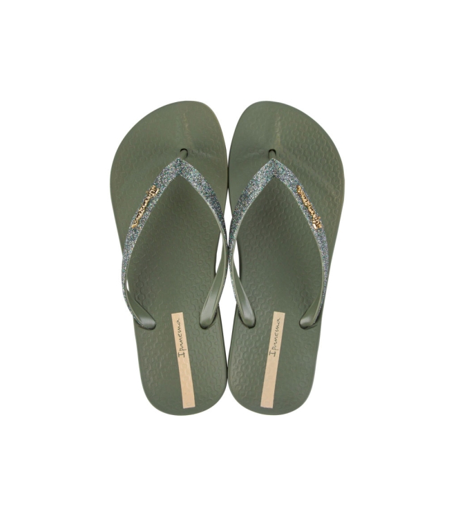 Ipanema Ipanema Anatomic Lolita Slippers aq644_green IP 83140 AQ644_Green Ipanema slippers IP 83140 blauw bij Leerentveldvrijetijd.nl