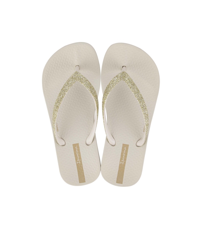 Ipanema Ipanema Anatomic Lolita Kids Slippers aq631_beige IP 83141 AQ631_Beige Ipanema slippers IP 83141 jeans bij Leerentveldvrijetijd.nl