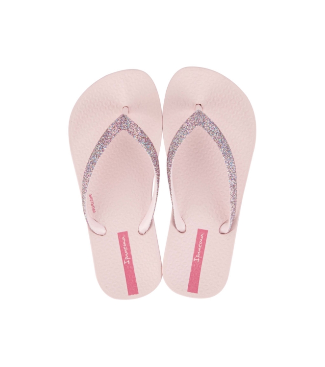 Ipanema Ipanema Anatomic Lolita Kids Slippers aq_635_light pink IP 83141 AQ_635_Light Pink Ipanema slippers IP 83141 donker groen bij Leerentveldvrijetijd.nl