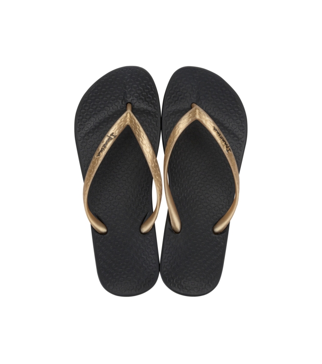 Ipanema Ipanema Anatomic Tan bc706_black/gold IP 81030 BC706_Black/Gold Ipanema slippers IP 81030 licht grijs bij Leerentveldvrijetijd.nl