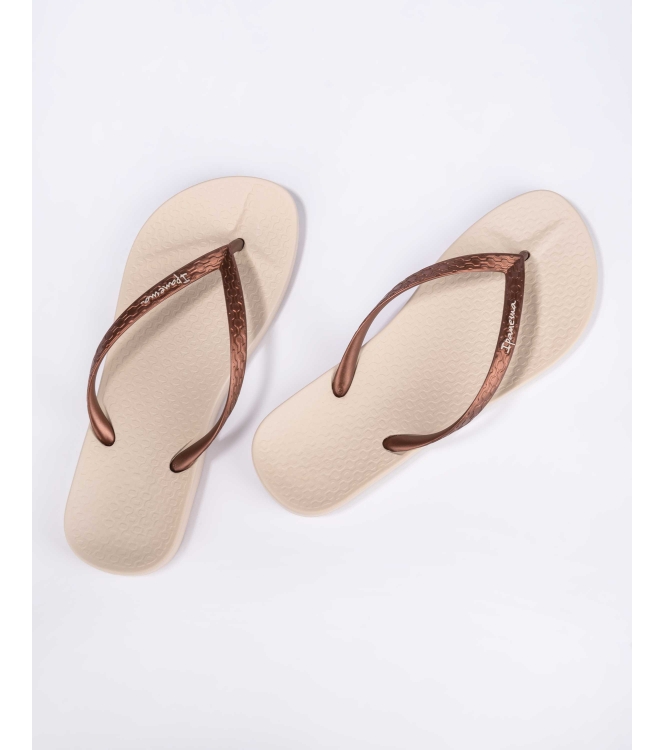 Ipanema Ipanema Anatomic Tan ag183_beige IP 81030 AG183_Beige Ipanema slippers IP 81030 jeans bij Leerentveldvrijetijd.nl