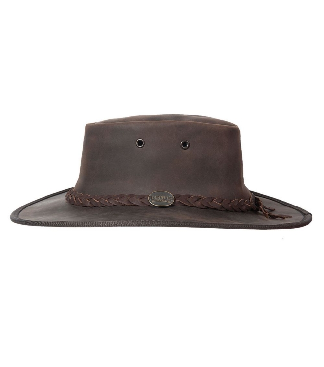 Hatland Hatland Brumby Bronco Hat 06_brown 1037 06_Brown Hatland kleding accessoires 1037 marine bij Leerentveldvrijetijd.nl