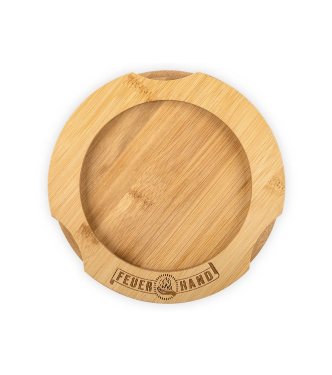 Feuerhand Feuerhand Bamboe Onderzetter  Stormlamp 276  FH 276-COASTER  Feuerhand caravan FH 276-COASTER ecru bij Leerentveldvrijetijd.nl