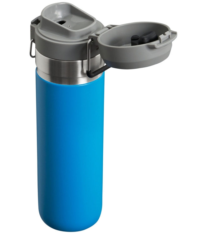 Stanley Stanley The Quick-Flip Water Bottle .7L / 24oz azure 10-09149-141 Azure Stanley koken 10-09149-141 antraciet bij Leerentveldvrijetijd.nl