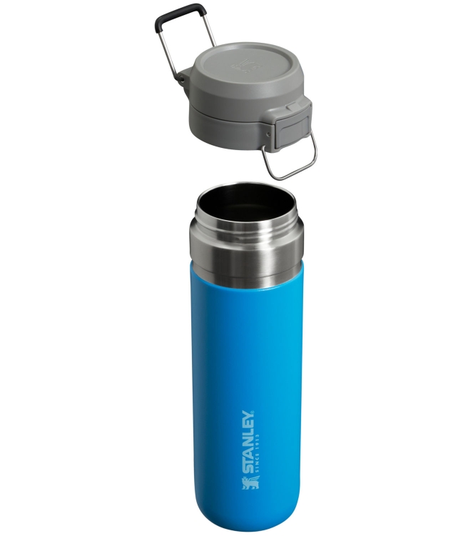 Stanley Stanley The Quick-Flip Water Bottle .7L / 24oz azure 10-09149-141 Azure Stanley koken 10-09149-141 antraciet bij Leerentveldvrijetijd.nl