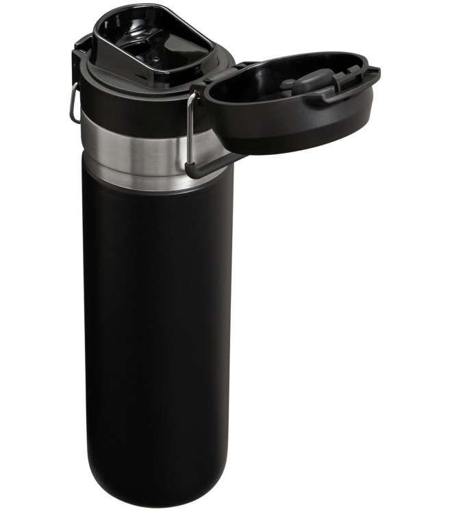Stanley Stanley The Quick-Flip Water Bottle .7L / 24oz black 2.0 10-09149-170 Black 2.0 Stanley koken 10-09149-170 licht grijs bij Leerentveldvrijetijd.nl