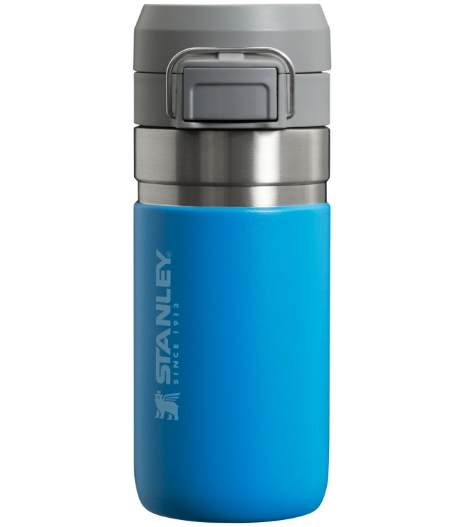 Stanley Stanley The Quick-Flip Water Bottle .47L / 16oz azure 10-09148-095 Azure Stanley koken 10-09148-095 antraciet bij Leerentveldvrijetijd.nl