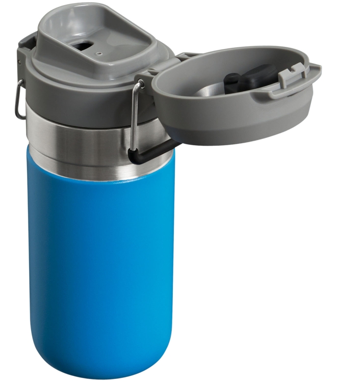 Stanley Stanley The Quick-Flip Water Bottle .47L / 16oz azure 10-09148-095 Azure Stanley koken 10-09148-095 antraciet bij Leerentveldvrijetijd.nl