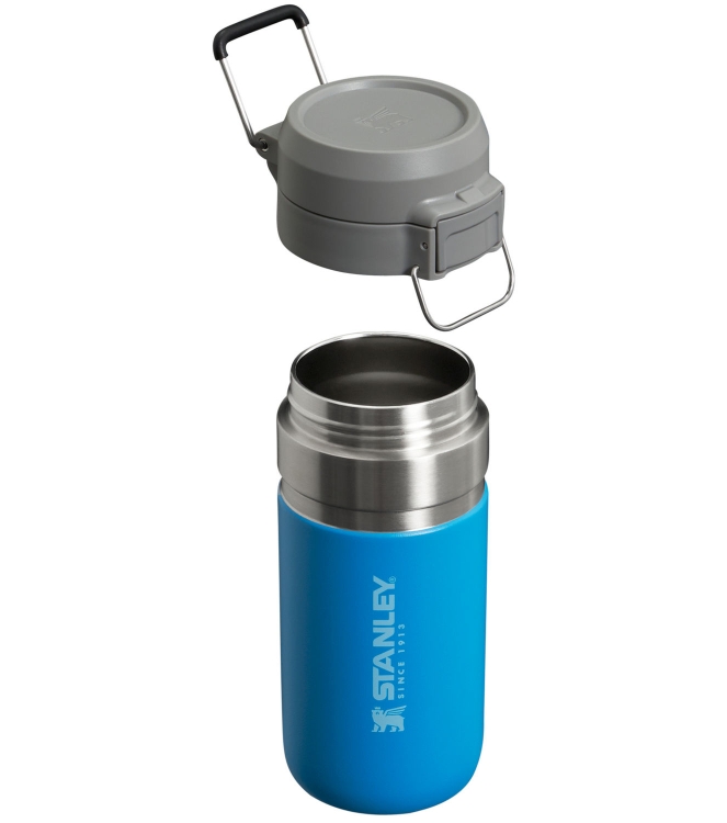 Stanley Stanley The Quick-Flip Water Bottle .47L / 16oz azure 10-09148-095 Azure Stanley koken 10-09148-095 antraciet bij Leerentveldvrijetijd.nl