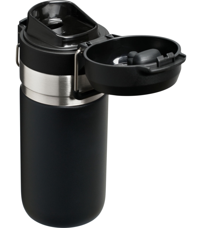 Stanley Stanley The Quick-Flip Water Bottle .47L / 16oz black 2.0 10-09148-107 Black 2.0 Stanley koken 10-09148-107 licht grijs bij Leerentveldvrijetijd.nl