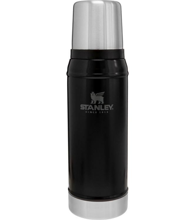 Stanley Stanley The Legendary Classic Bottle .75L / 25oz matte black pebble 10-01612-028 Matte Black Pebble Stanley koken 10-01612-028 licht grijs bij Leerentveldvrijetijd.nl